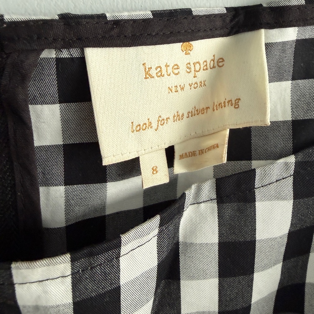 Kate Spade Gingham Fiorella Mini Dress - Picture 6 of 11